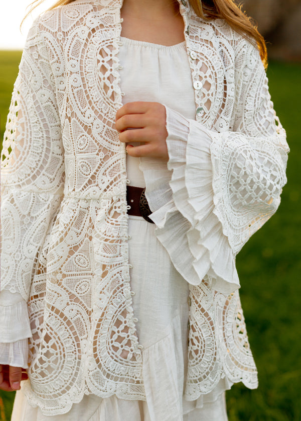 Mora Duster in Cream - Joyfolie