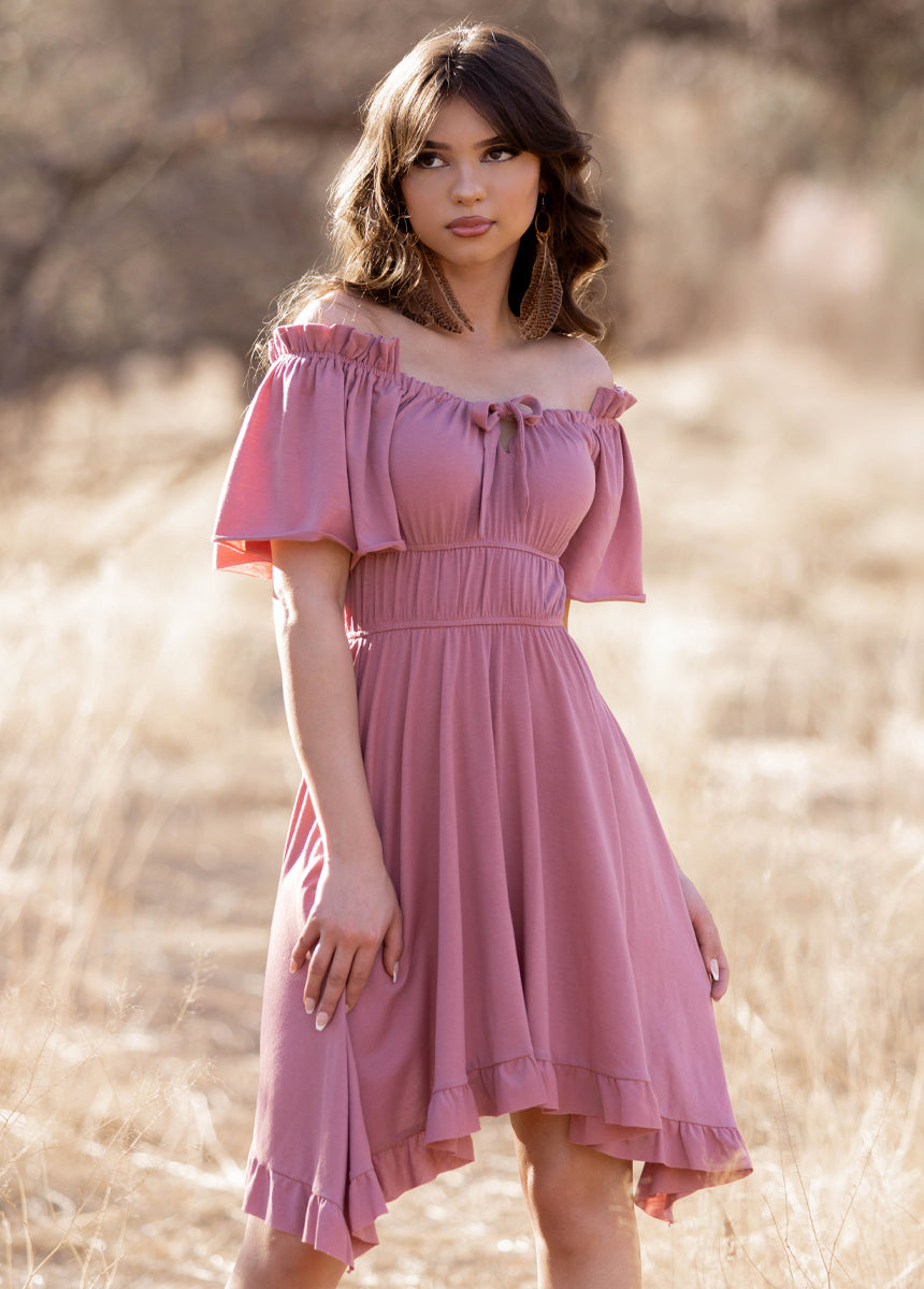 Joyfolie Women's Joyfolie | Women's | Fran Maxi Boho Dress in Mauve, Extra Extra Large Joyfolie Women's Joyfolie | Women's | Fran Maxi Boho Dress in Mauve, Extra Extra Large