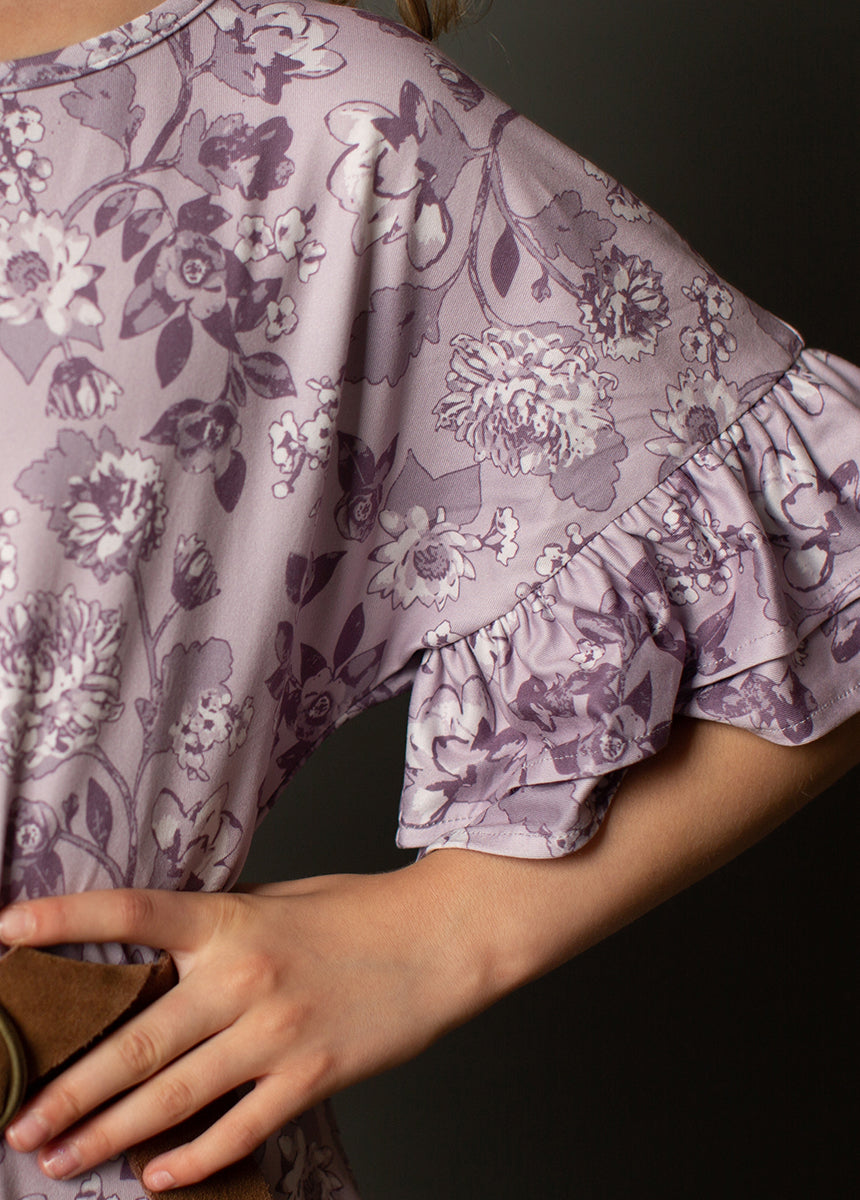 Emilia Dress in Lavender Floral
