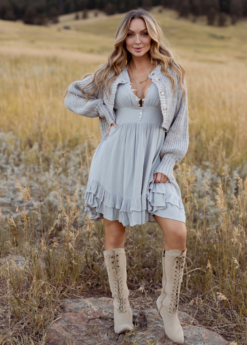 Galinda Dress in Whisper Blue