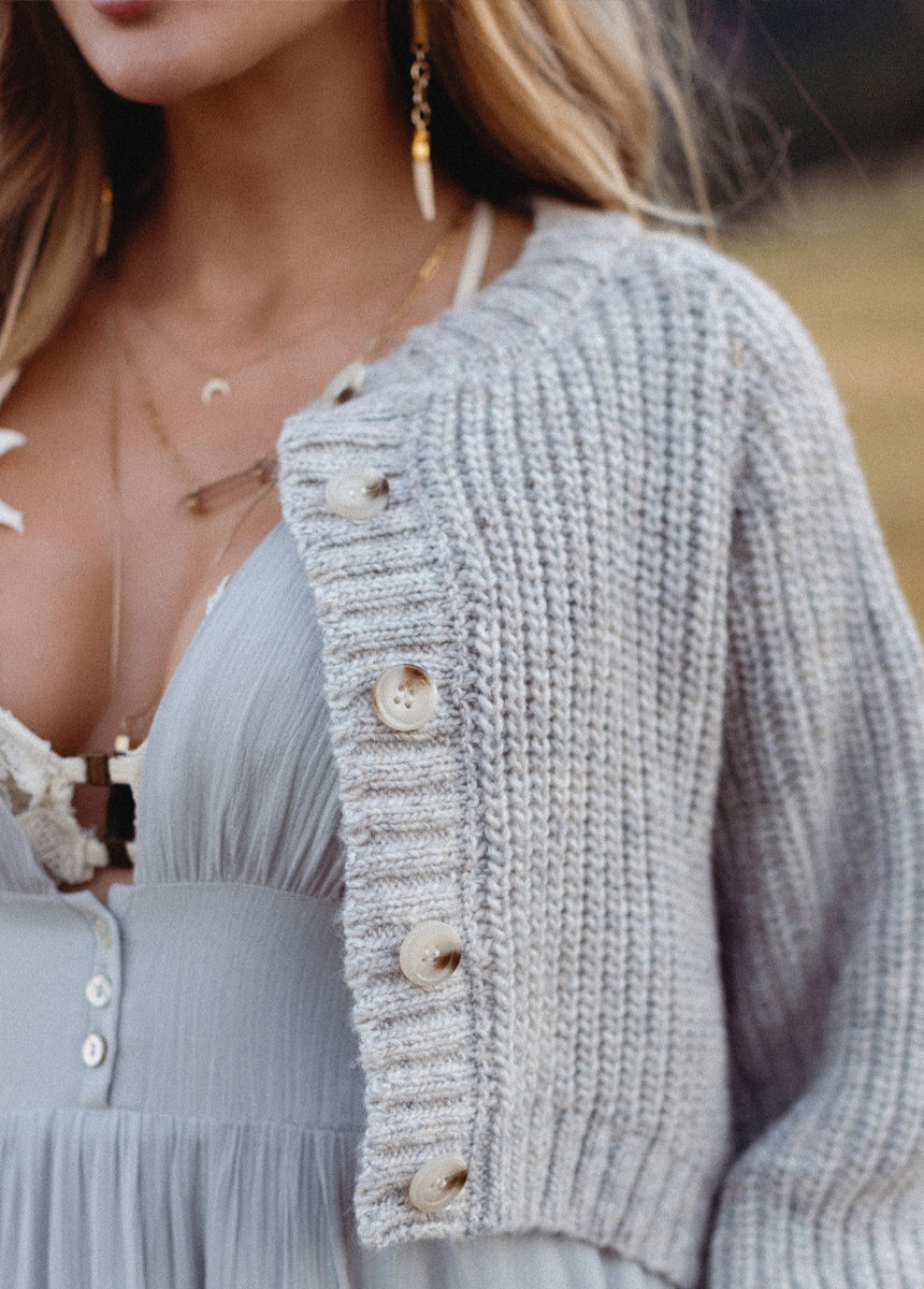 Minerva Sweater in Heather Dove