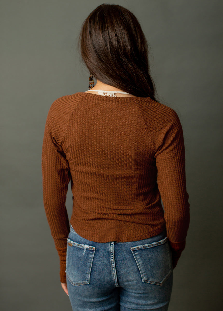 Alba Top in Dark Clove