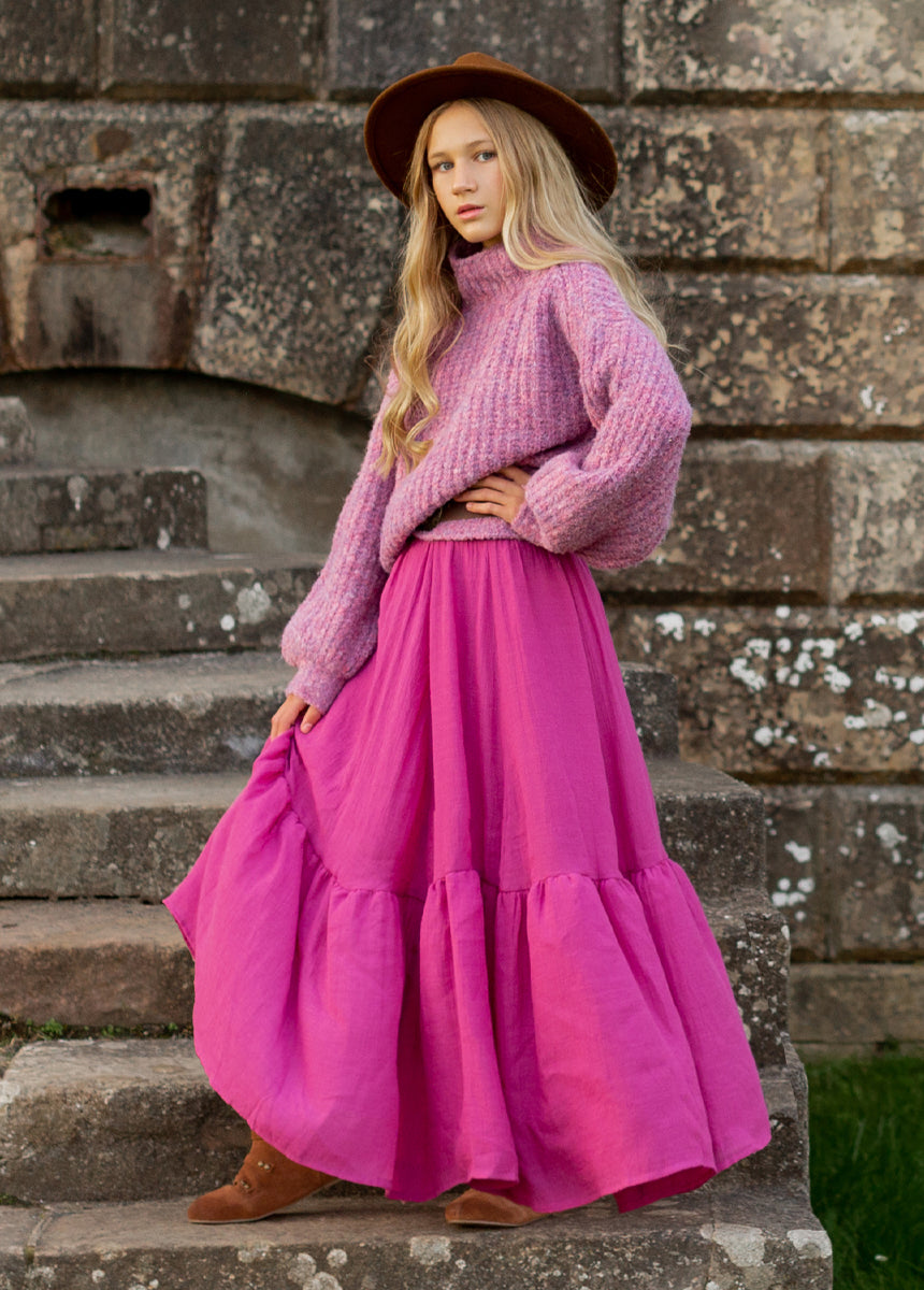 Mackenzie Sweater in Heather Mulberry