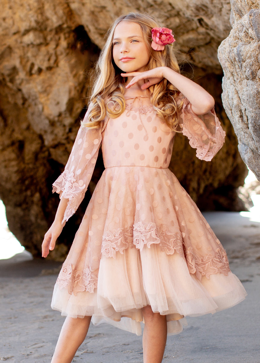 Joyfolie Women's Gracyn Petticoat Dress in Desert Pink, Size 2