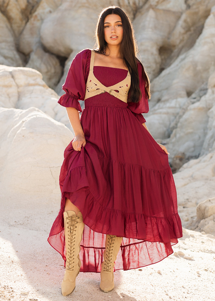 Quella Dress in Mesa Rose
