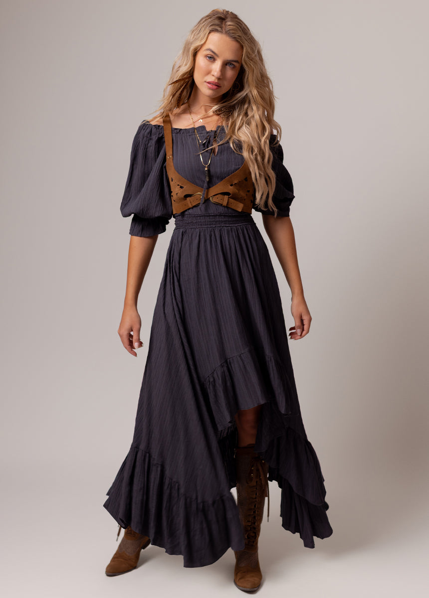 Gwenaelle Dress in Charcoal