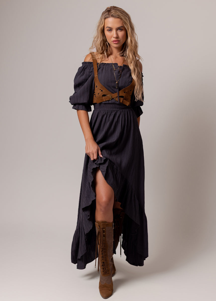 Gwenaelle Dress in Charcoal