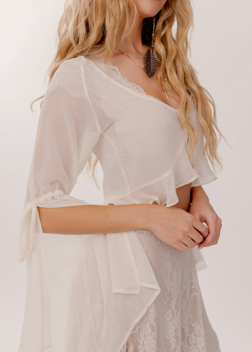 Gwendelina Top in Cream