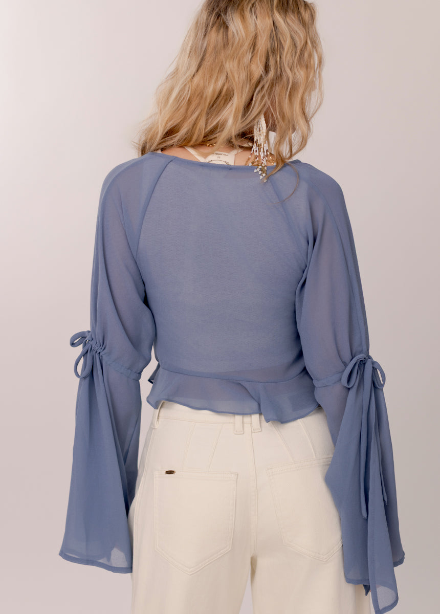 Gwendelina Top in Chambray