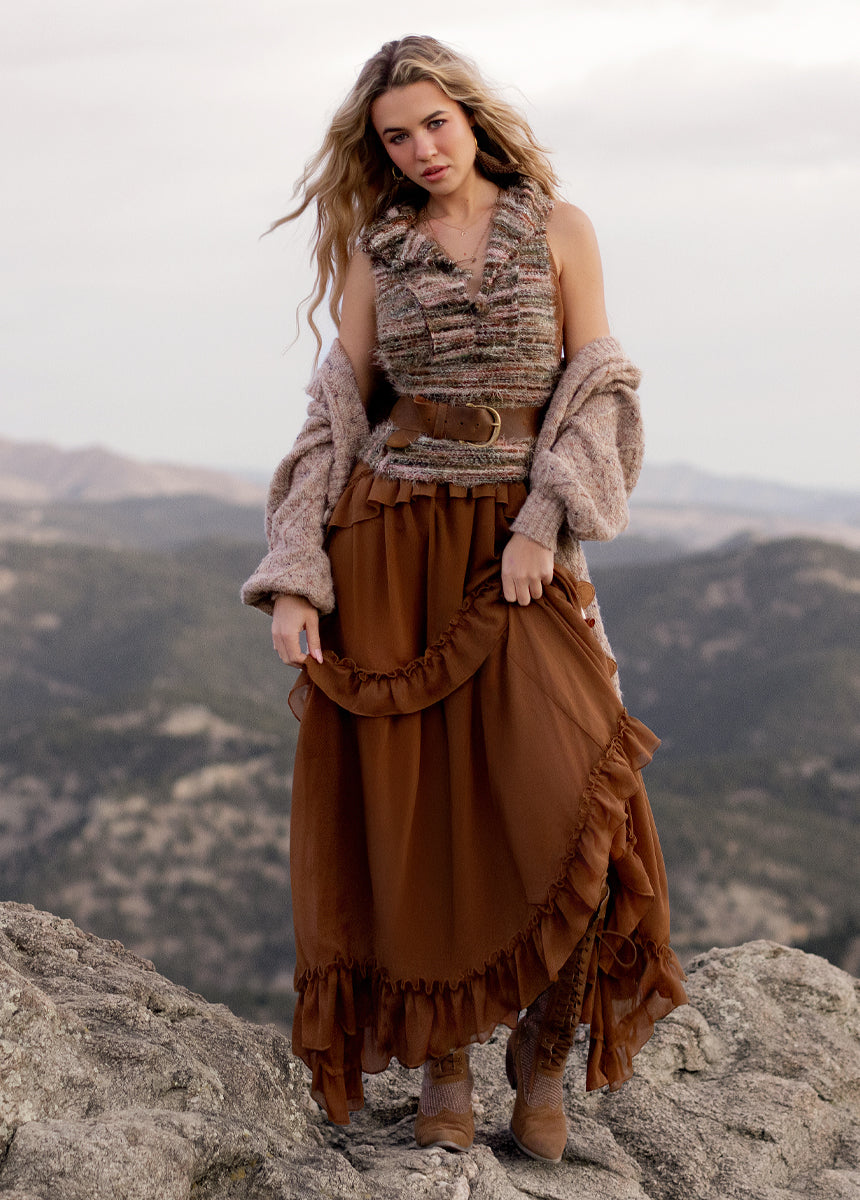 Hadleigh Dress in Nutmeg