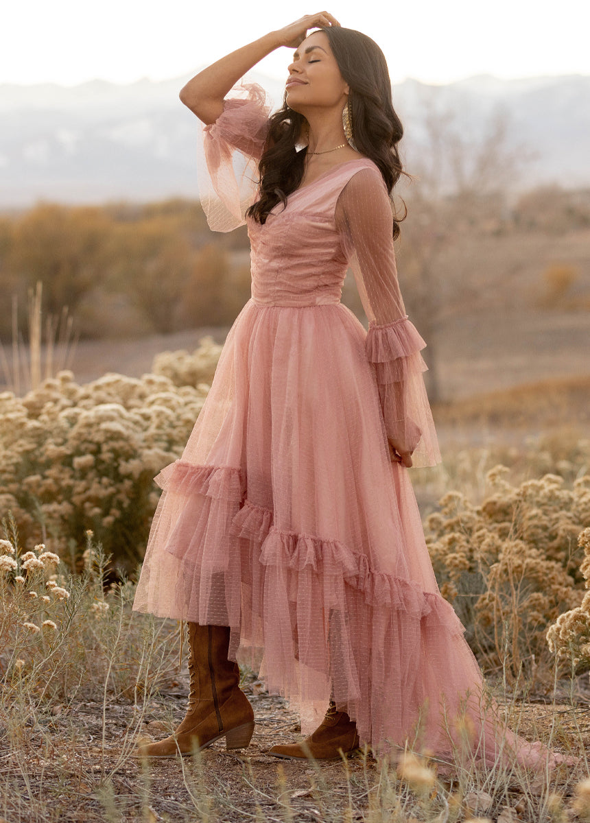 Haisley Impact Dress in Desert Shell - Joyfolie Haisley Impact Dress in Desert Shell - Joyfolie