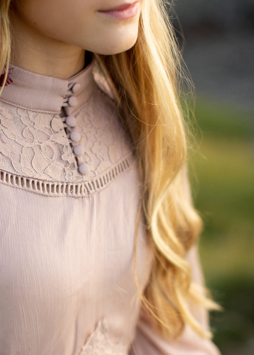 Kimaya Dress in Nude Pink