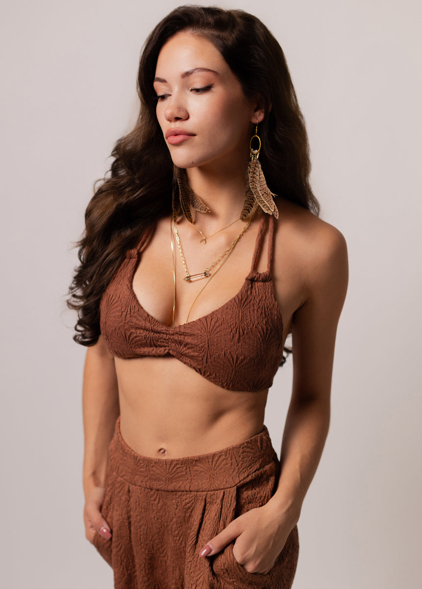 Haven Bralette in Rosewood