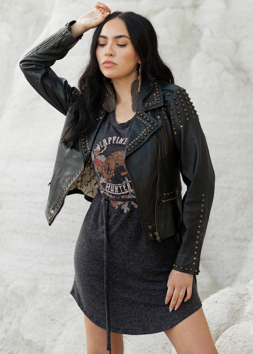 Caitlyn Dress in Heather Charcoal