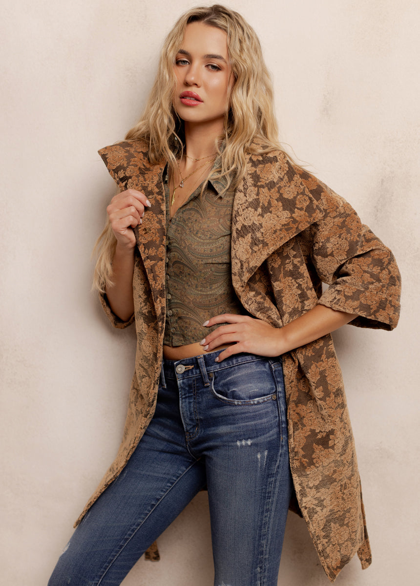 Hedy Jacket in Brown