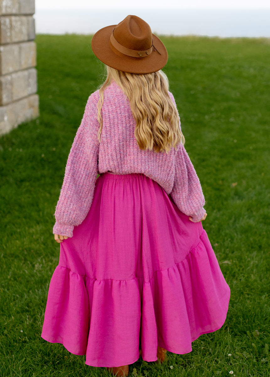 Mackenzie Sweater in Heather Mulberry