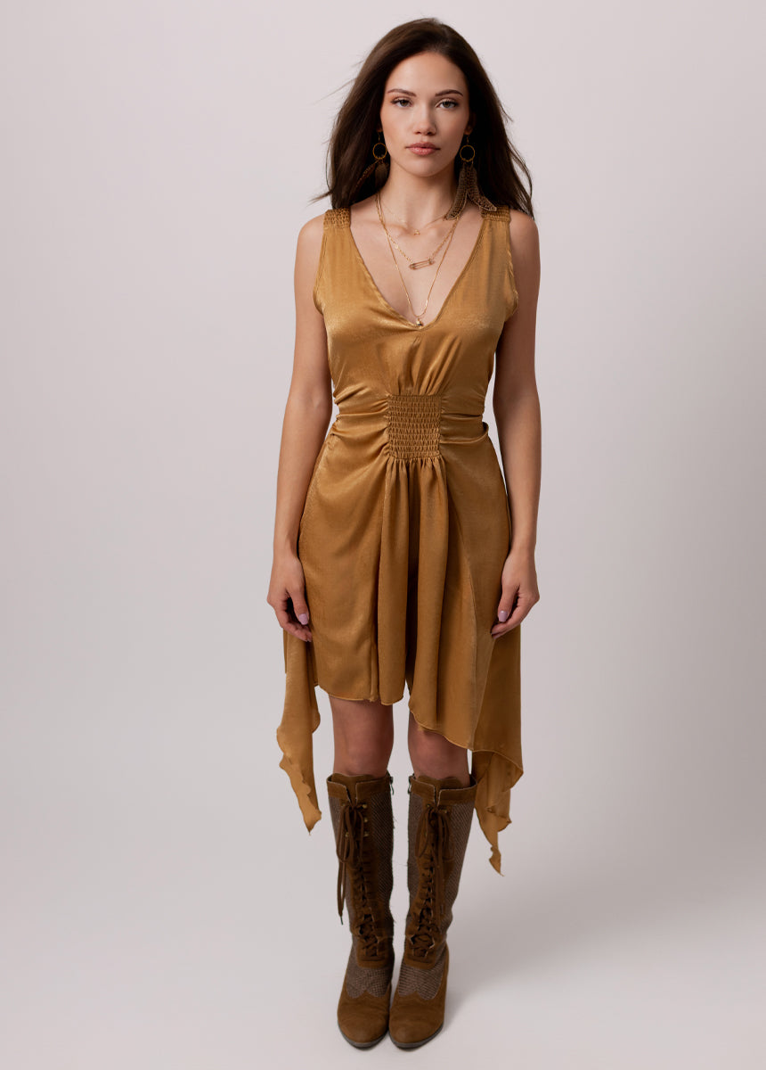 Hidi Dress in Camel