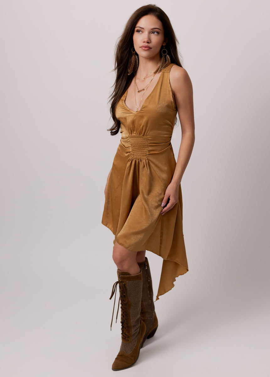 Hidi Dress in Camel