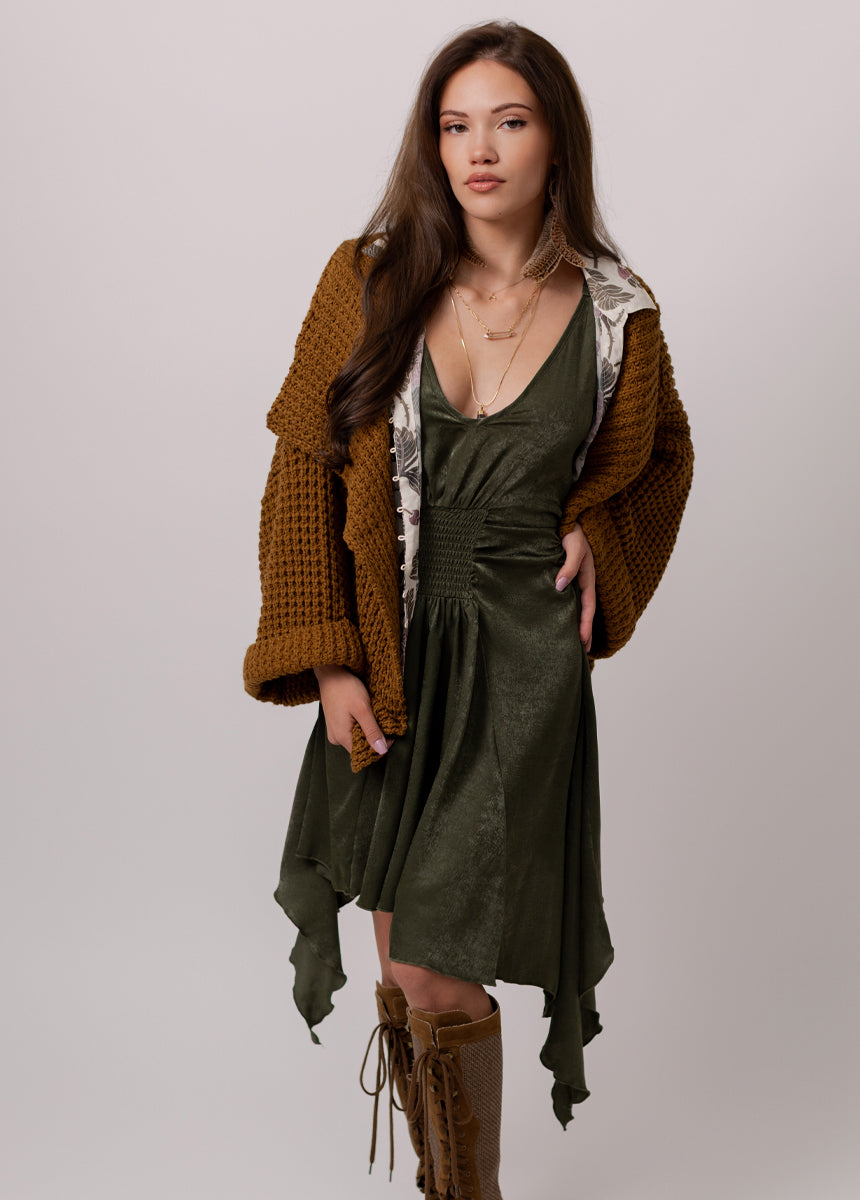 Hidi Dress in Olive