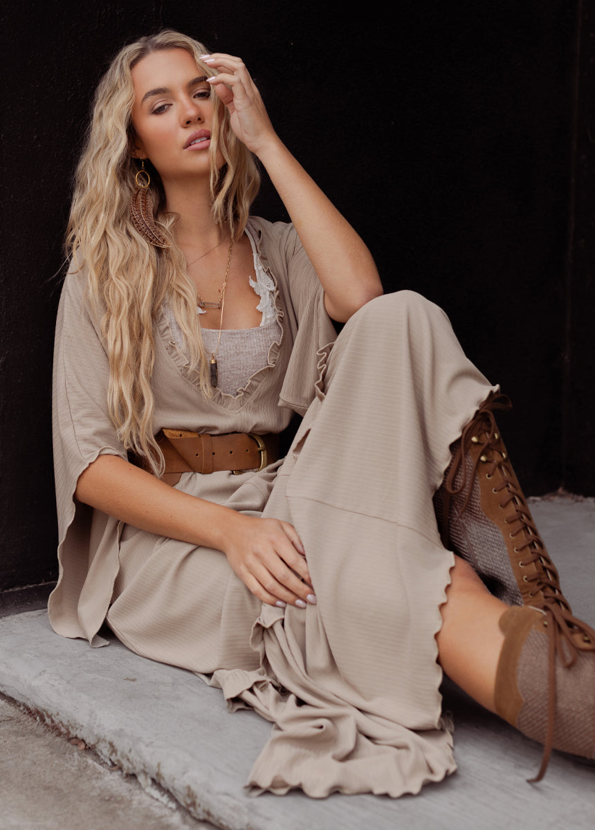 Honey Dress in Almond