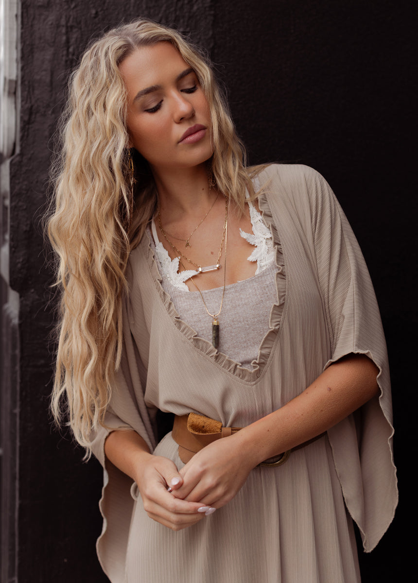 Honey Dress in Almond