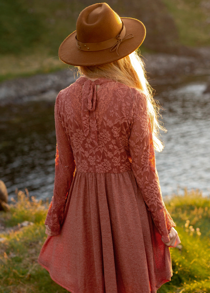 Kaleigh Dress in Terracotta