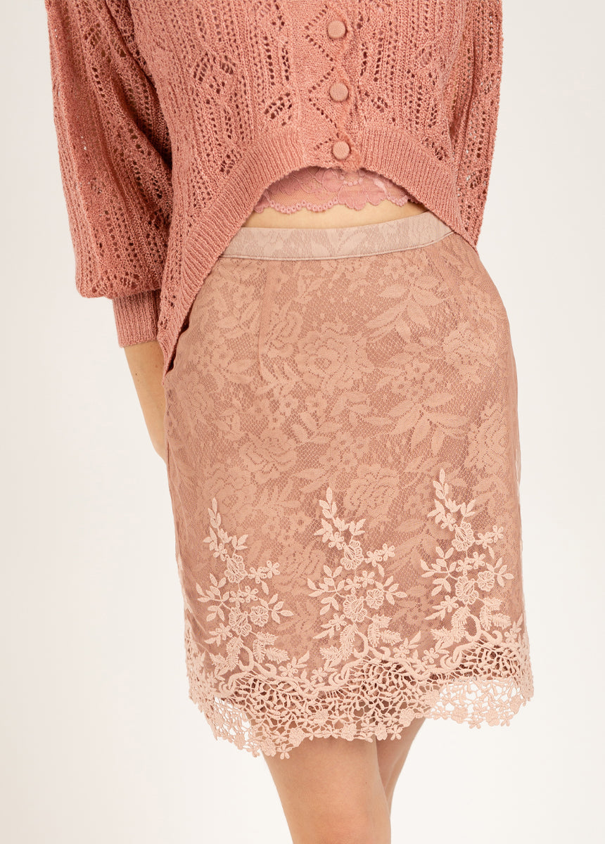 Ivella Skirt in Nude Pink