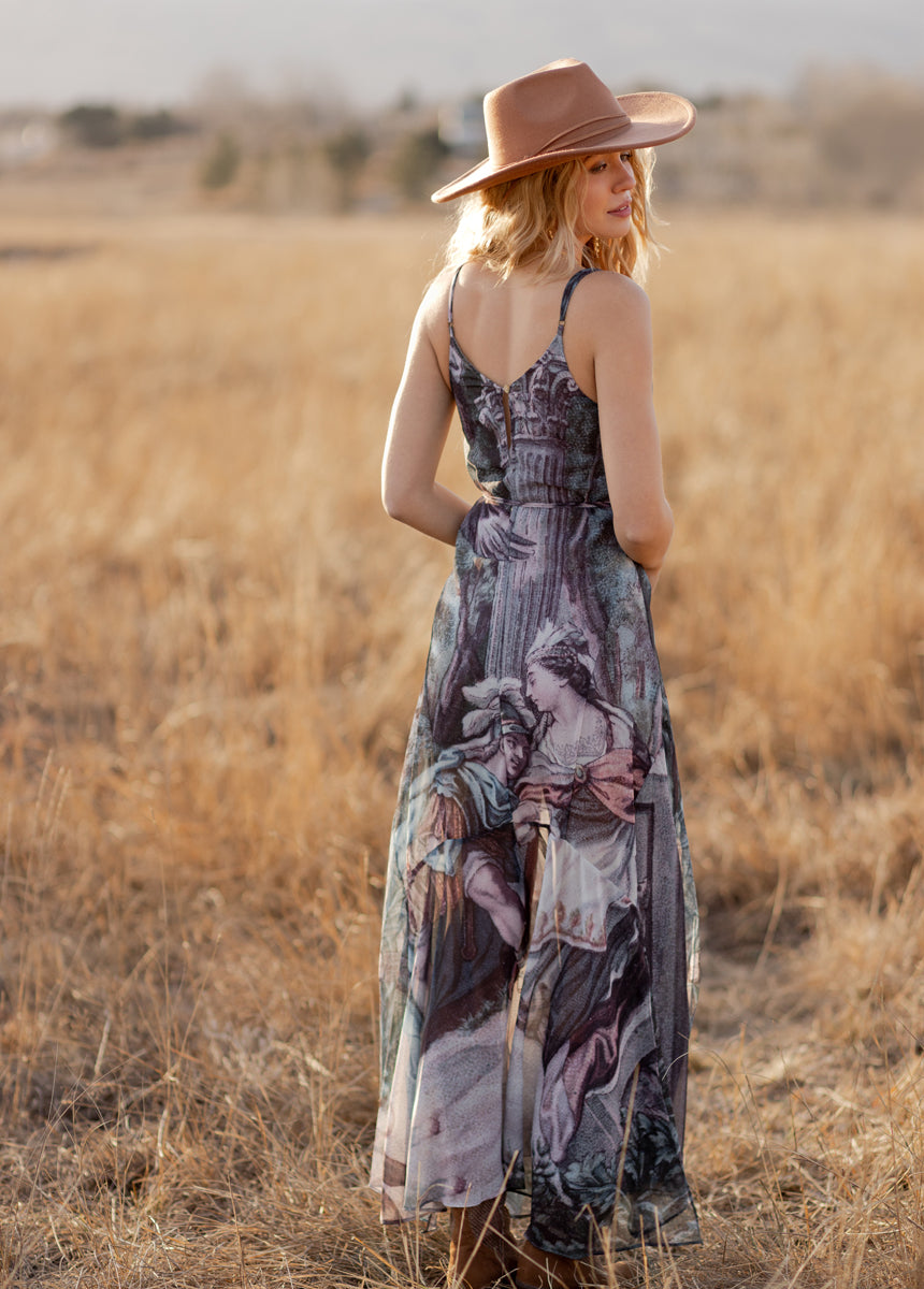 Jainee Dress in Tapestry Print