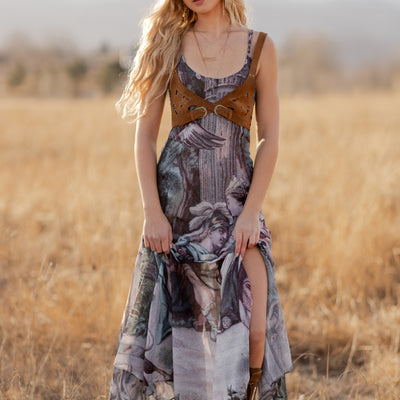 Jainee Dress in Tapestry Print