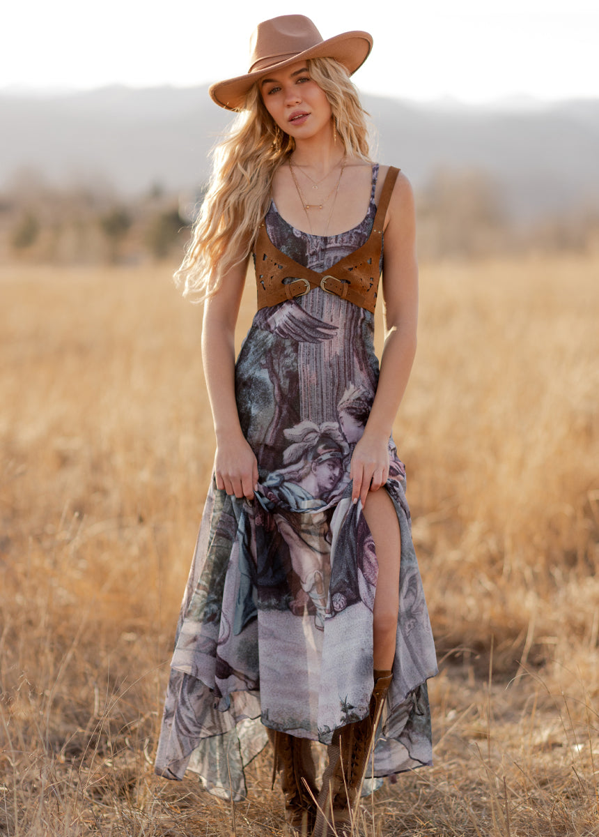 Jainee Dress in Tapestry Print