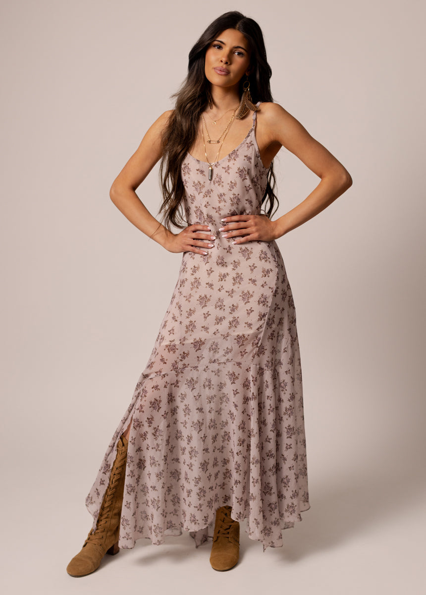 Jainee Dress in Lilac Floral Print