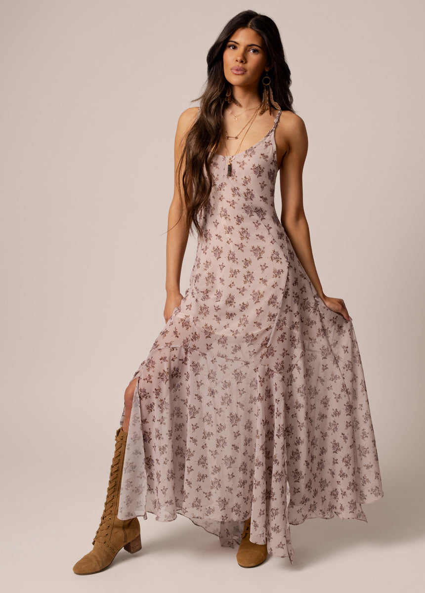 Jainee Dress in Lilac Floral Print