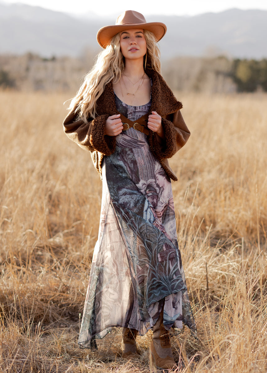 Jainee Dress in Tapestry Print