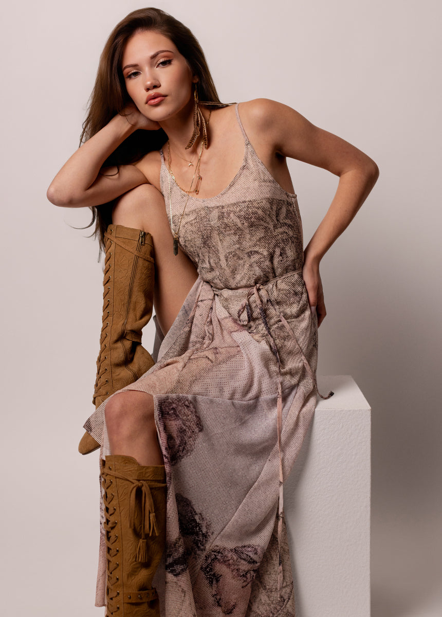 Jainee Dress in Ladies Print