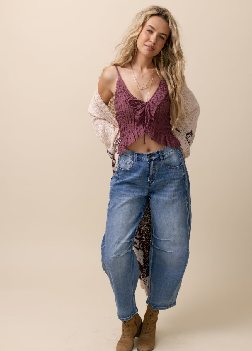 Jaylin Top in Rose Brown