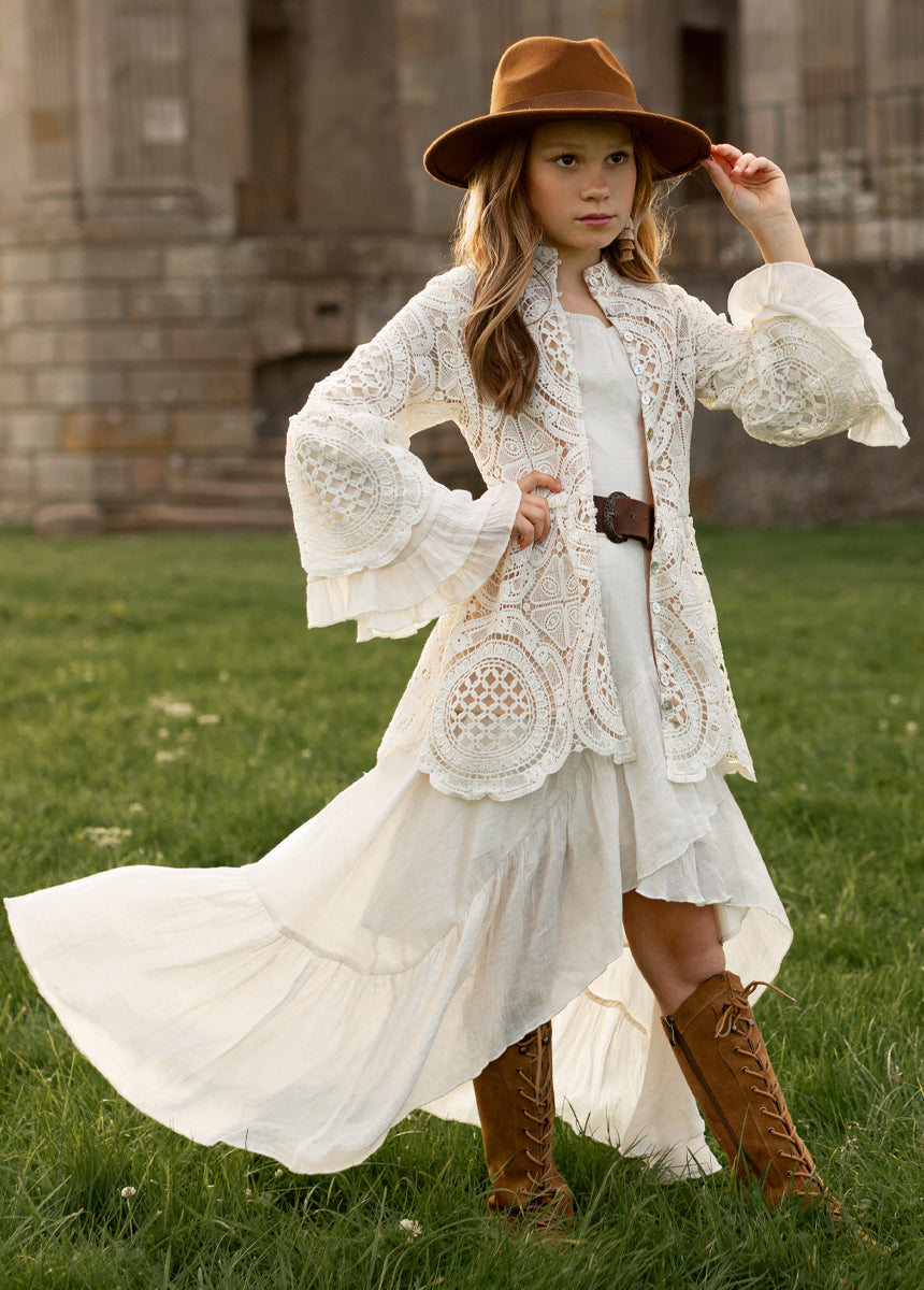 Mora Duster in Cream