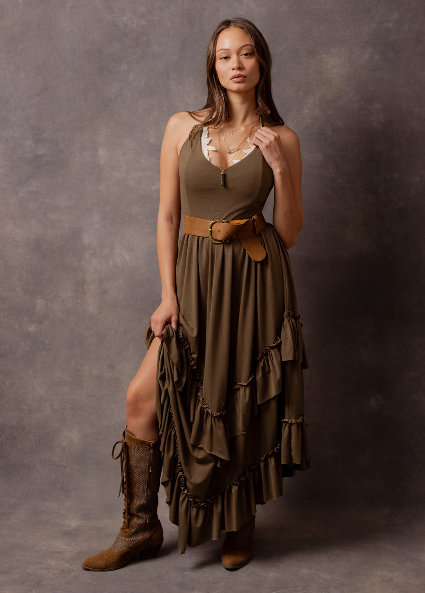 Jenna Dress in Burnt Oregano