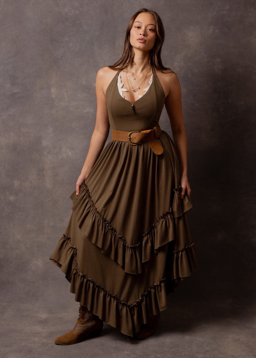 Jenna Dress in Burnt Oregano