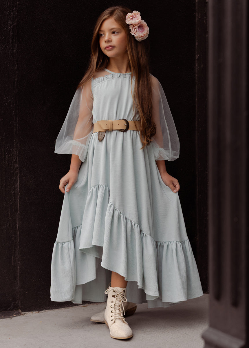 Jespyr Dress in Barely Blue