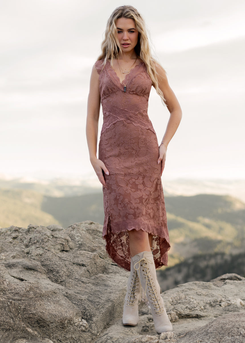 Joyfolie Women's Joia Maxi Boho Dress in Rosette, Large Joyfolie Women's Joia Maxi Boho Dress in Rosette, Large