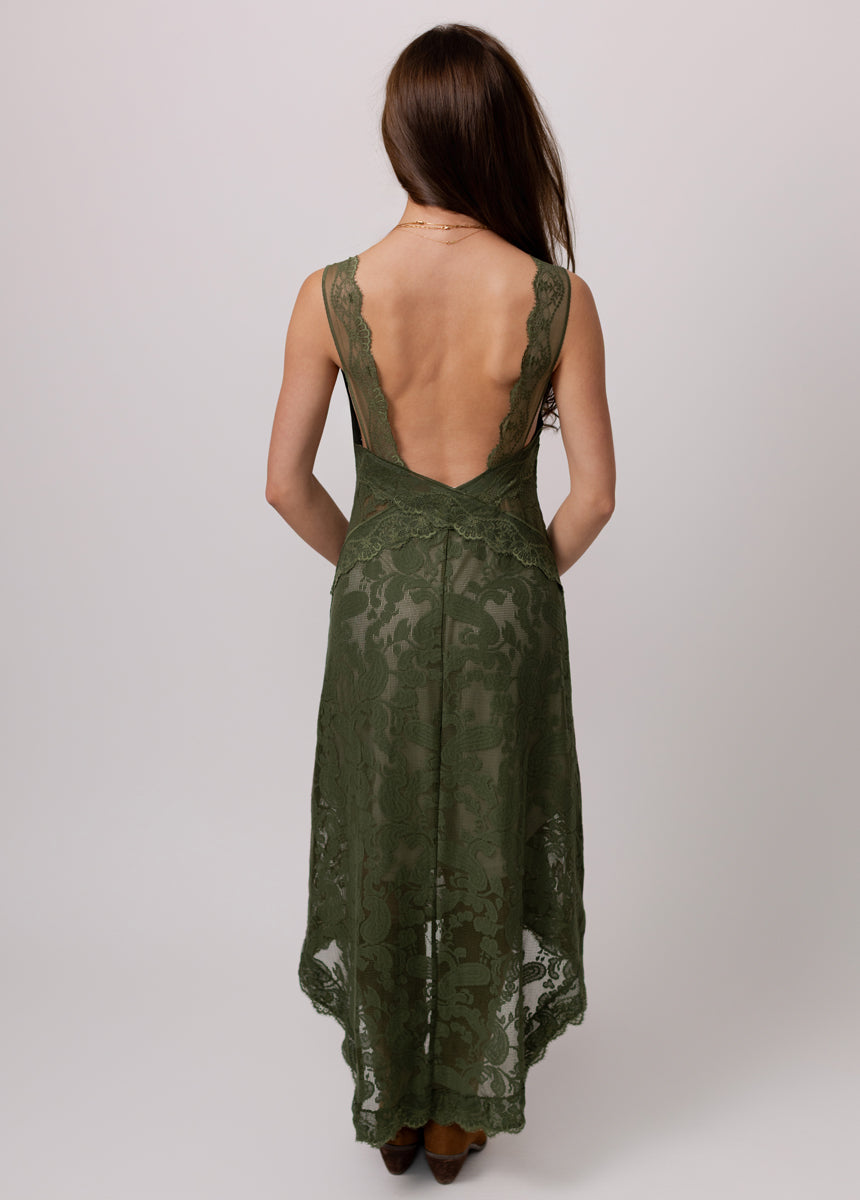 Joia Dress in Forest