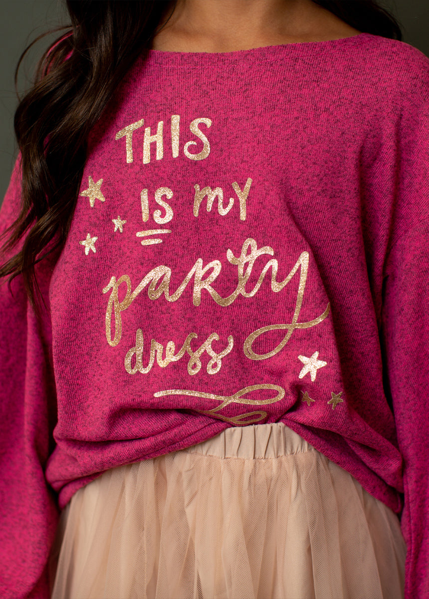 Juana Sweatshirt in Heather Hot Pink