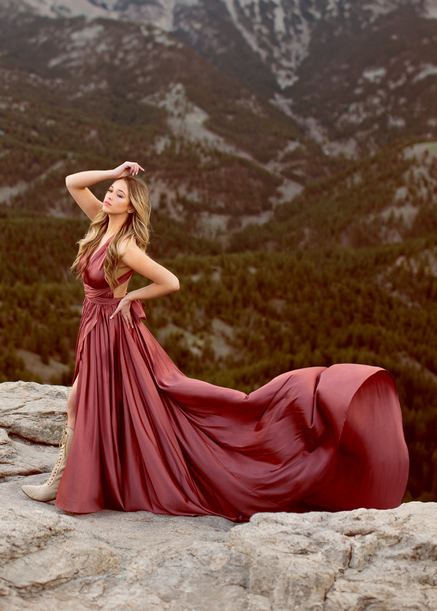 Joyfolie Women's June Impact Maxi Boho Dress in Cedarwood, Extra Large/Extra Extra Large Joyfolie Women's June Impact Maxi Boho Dress in Cedarwood, Extra Large/Extra Extra Large