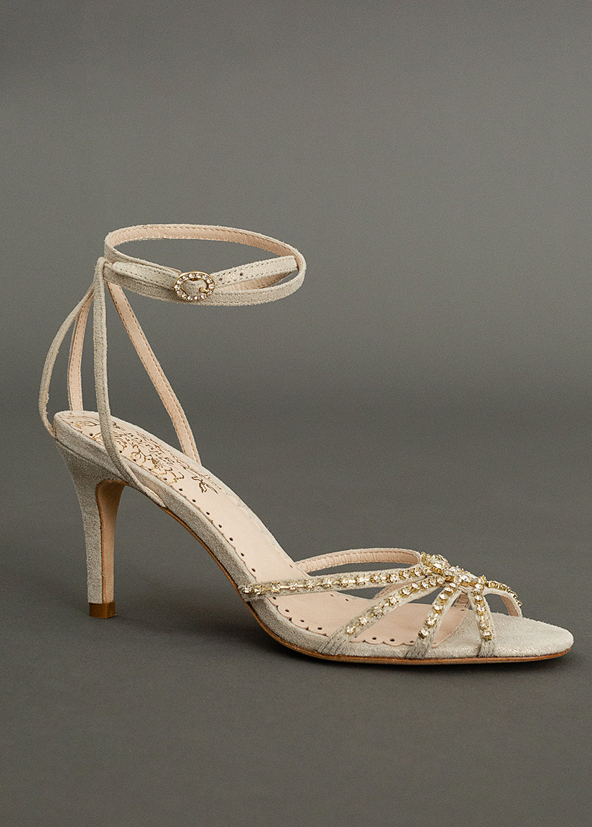 Mahina Leather Heel in Gold