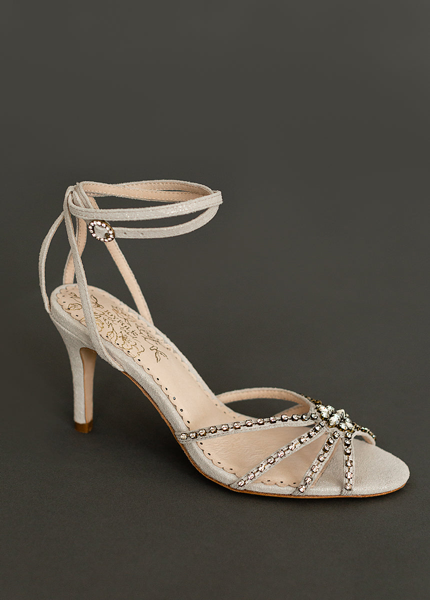 Mahina Leather Heel in Silver