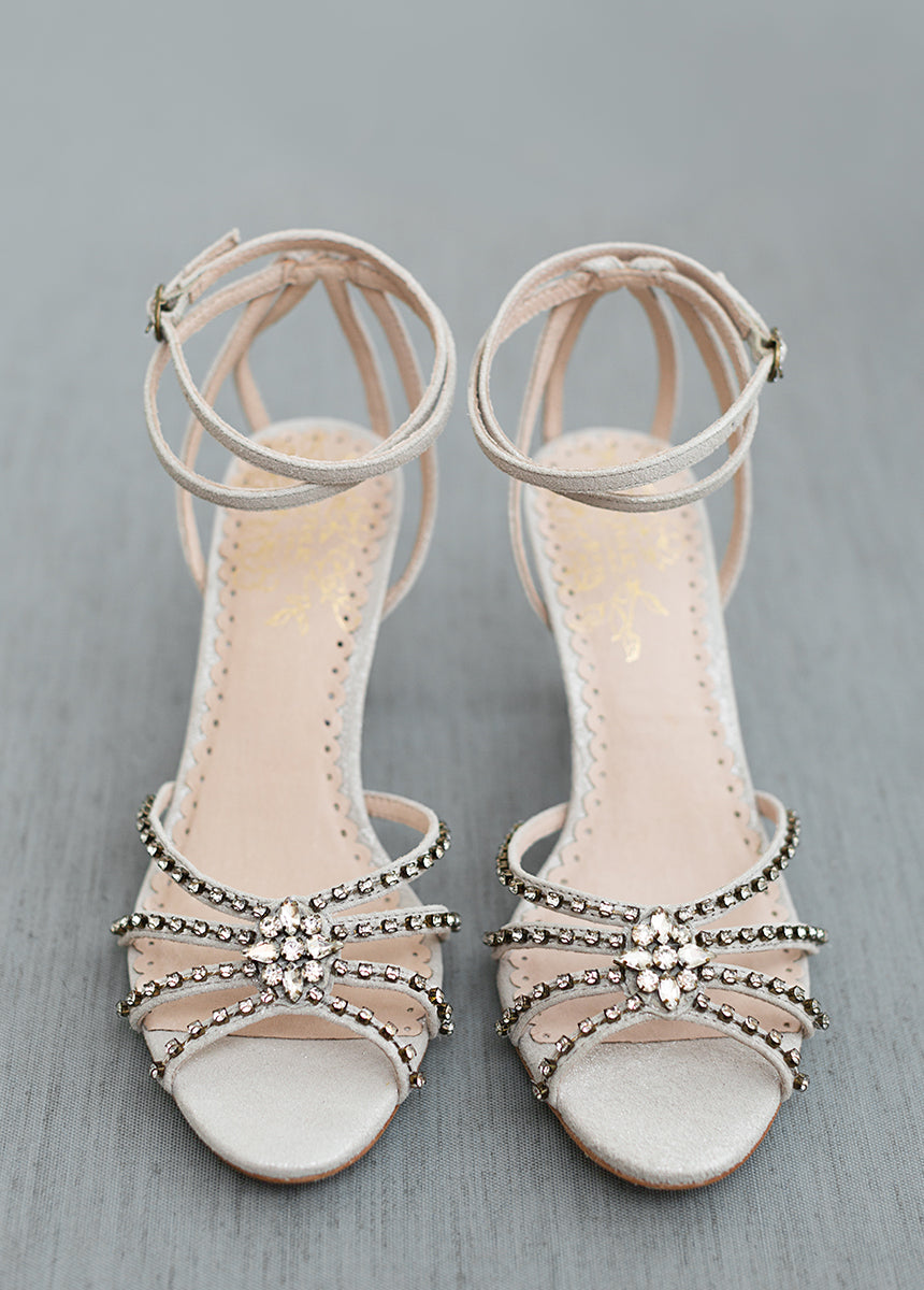Mahina Leather Heel in Silver