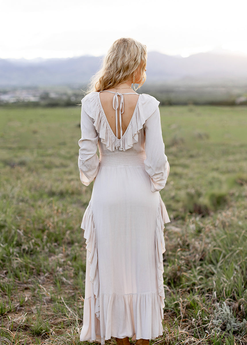 Kaleen Dress in Ecru