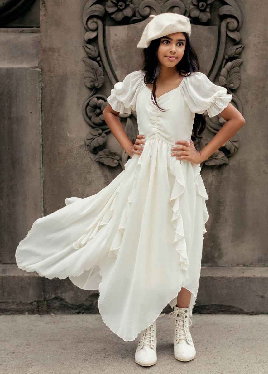 Kayden Dress in Cream - Joyfolie Kayden Dress in Cream - Joyfolie