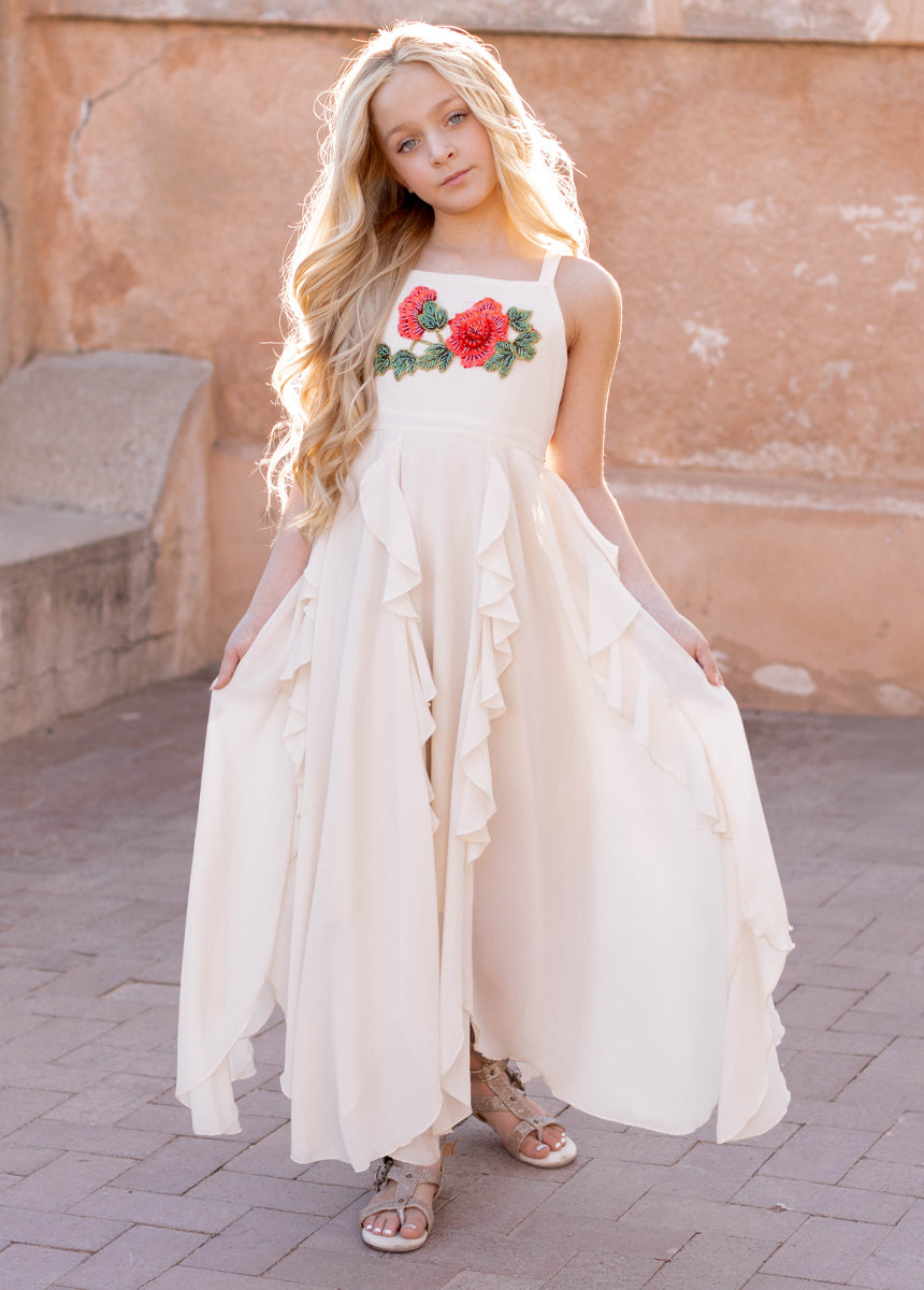 Kaylynn Dress in Cream 6