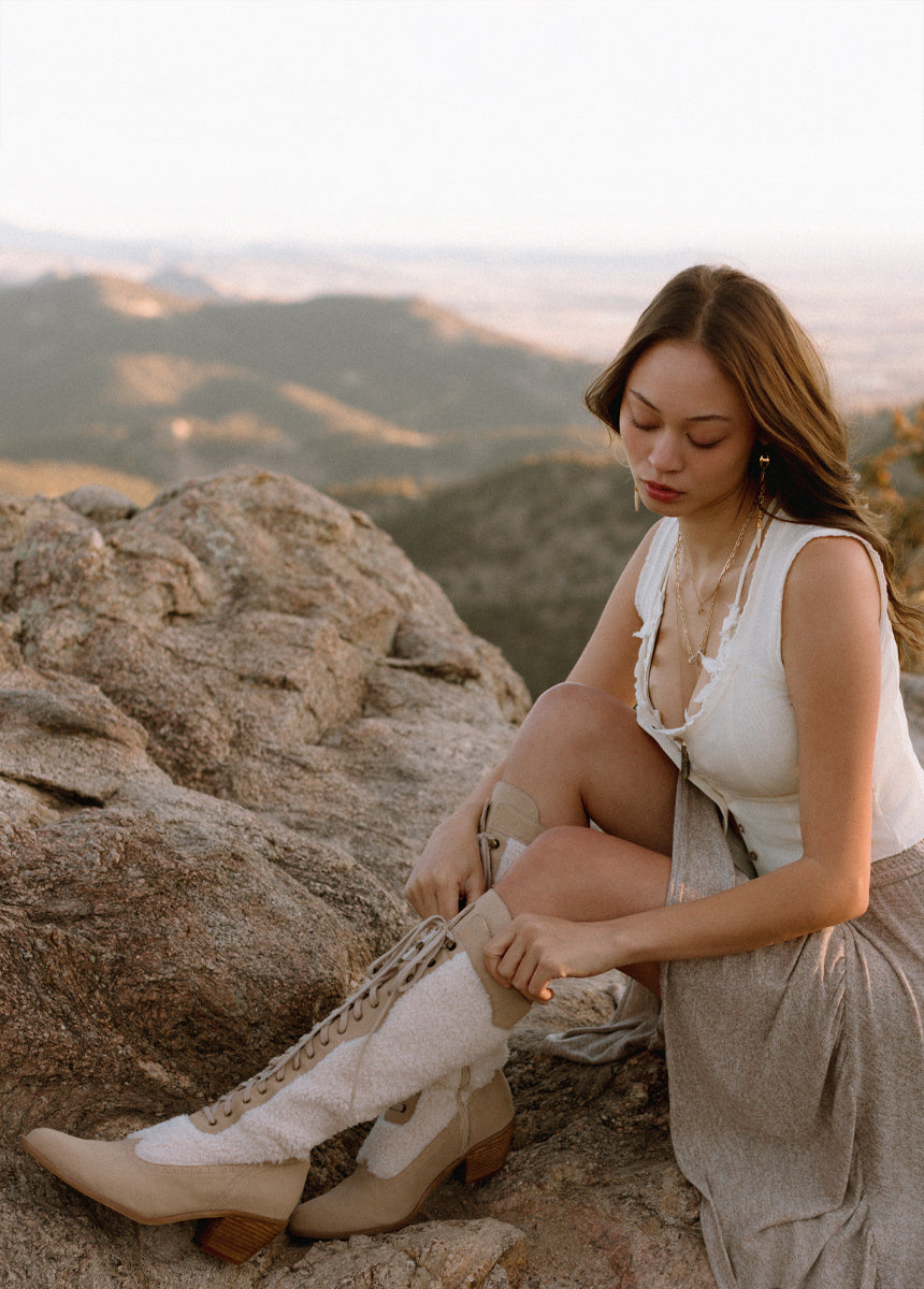 Kiko Tall Boots in Tan